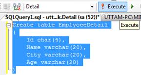 How to create table in SQL Server – MindStick