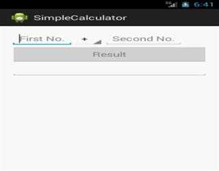 Simple Calculator App in Android