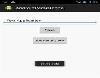 Android Persistence with Internal Storage