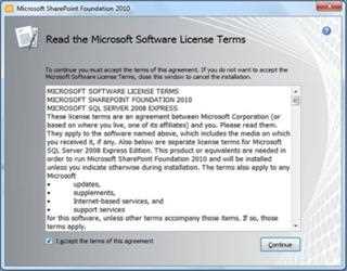 Installing SharePoint 2010 on Windows7