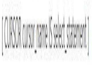 CURSOR AND TRIGGER IN SQL SERVER