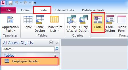 Forms in Access – MindStick