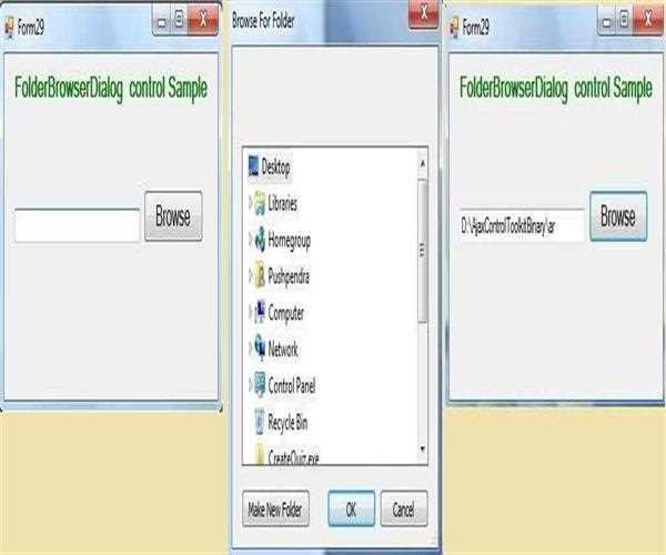 FolderBrowserDialog Control in VB.Net