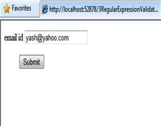 RegularExpressionValidator Control in ASP.Net