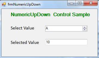 NumericUpDown Control in C#.Net – MindStick