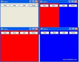 How to split form background color in C Sharp