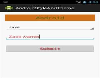Style and Theme in Android