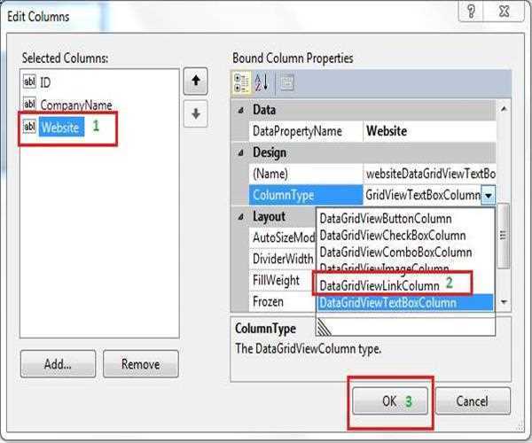 Hyperlink in DataGridView C#