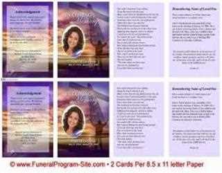 Creating a Customized Memorial Service Program With or Without Help