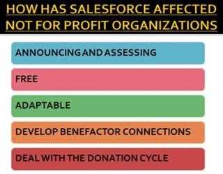 Influence of Salesforce on Non-Profit Organizations