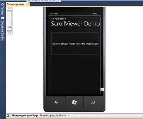 ScrollViewer Control in Windows Phone 7 Development – MindStick