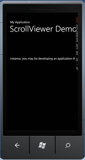 ScrollViewer Control in Windows Phone 7 Development – MindStick