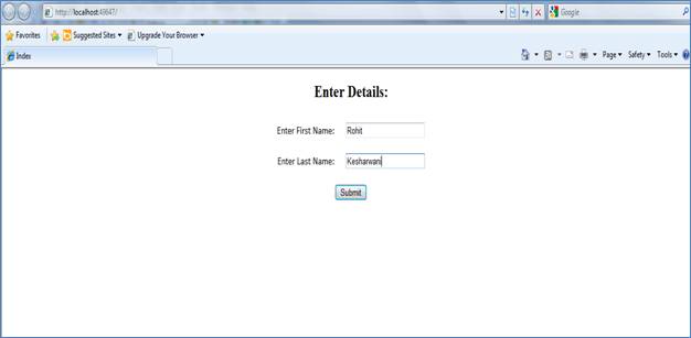 Data Binding in View using MVC – MindStick