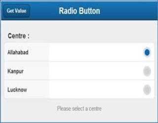 Radio Button in Sencha Touch