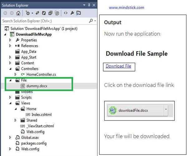 Download File in Asp.Net Mvc 4