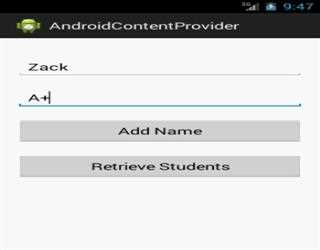 Content provider in android