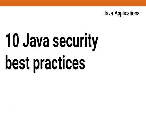Security Best Practices for Java Applications image