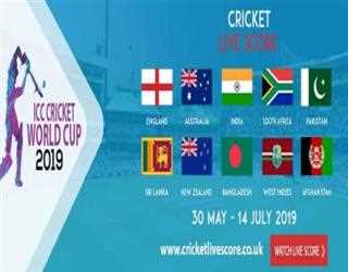ICC World Cup 2019 Live Scores, Scorecard, News, Articles.