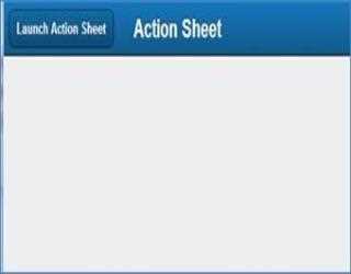Action Sheet in Sencha Touch