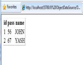 ObjectDataSource in ASP.Net