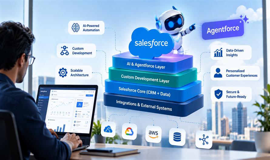 How to Build an AI-Ready Salesforce Architecture With Agentforce and Custom Development?