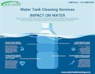 What are the basic steps involved in water tank cleaning?