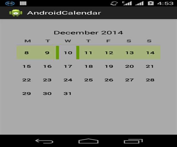 Calendar API in Android MindStick