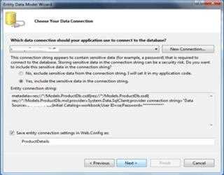 Model classes with Entity Framework in MVC