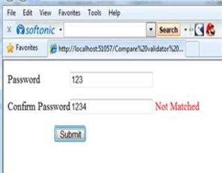 CompareValidator Control in ASP.Net
