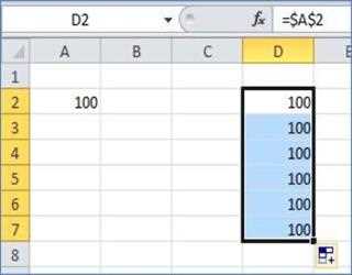 Absolute Cell Reference in Excel
