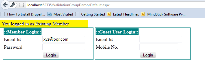 Validationgroup Validation Group Property in Asp.Net – MindStick