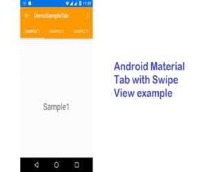 Android Material Tab with Swipe View example