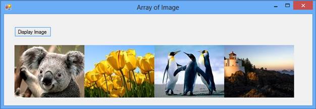 Displaying an array of images in pictureBox C#