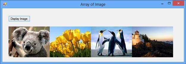 Displaying an array of images in pictureBox C#