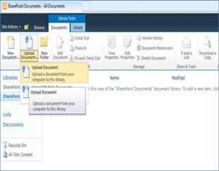 Using Components of SharePoint in a Site