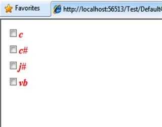 CheckBoxList Control in ASP.Net