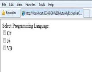 Ajax Toolkit MutuallyExclusiveCheckBox Extender Control in ASP.Net