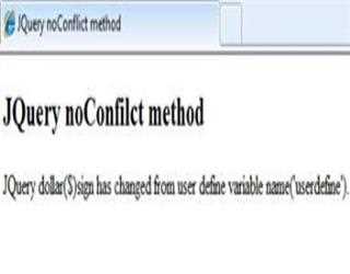JQuery noConflict method