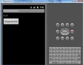 Time picker in Android Application