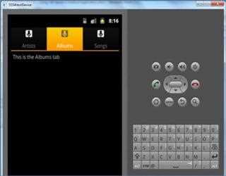 tab layout android application