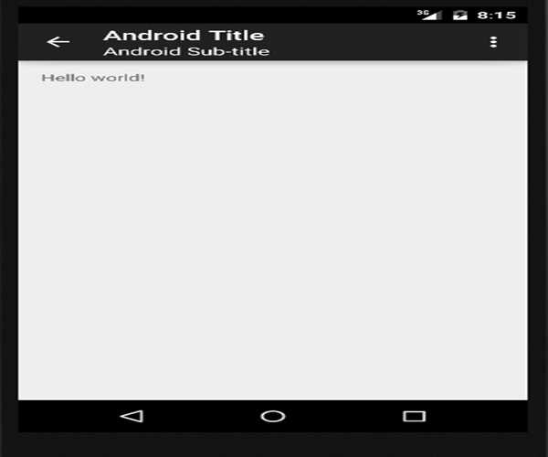 Leveraging action bar in Android – MindStick