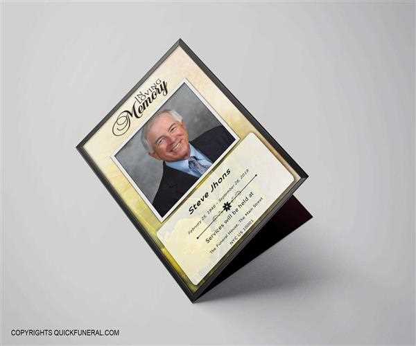 FUNERAL PROGRAM TEMPLATE