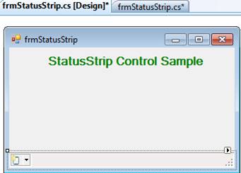 StatusStrip Control in C#.Net – MindStick