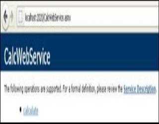 Creating a web service for performing arithmetic operations