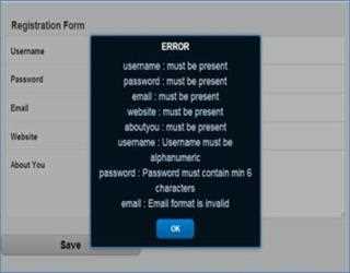 Form Validation using Model in Sencha Touch