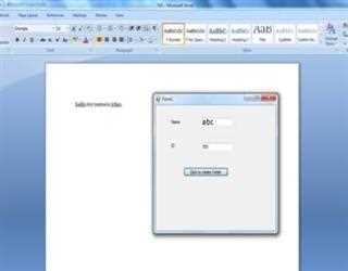 HOW TO CREATE DOC FILE INSIDE FOLDER