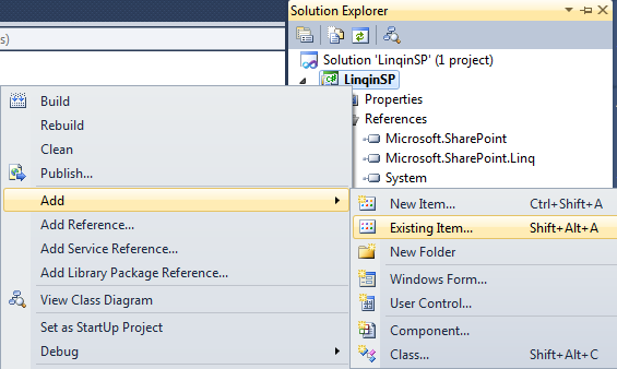 Using LINQ to access SharePoint list Data