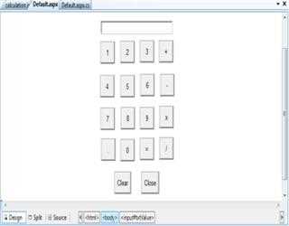 Calculator in ASP.Net  using Javascript