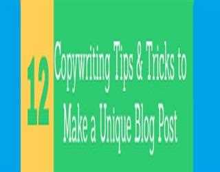 12 Copywriting Tips & Tricks to Make a Unique Blog Post