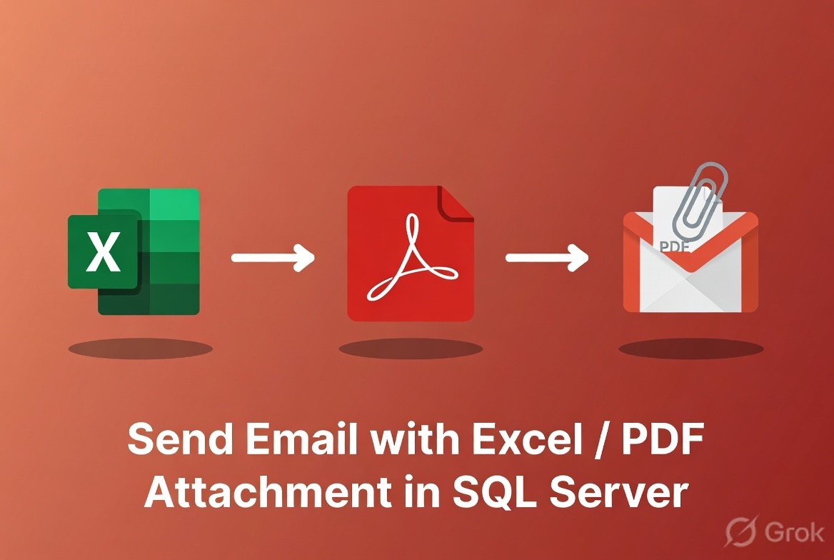 Send Email with Excel / PDF Attachment in SQL Server